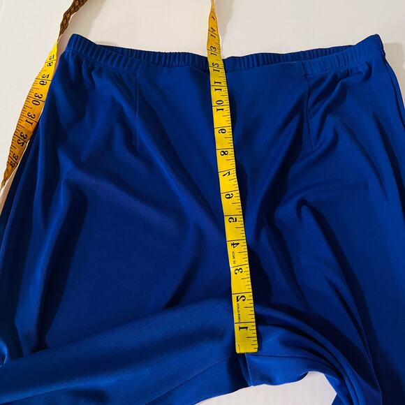 Chicos Easywear Pull On High Rise Straight Leg Pants Size L Large Petite Blue - Picture 6 of 8